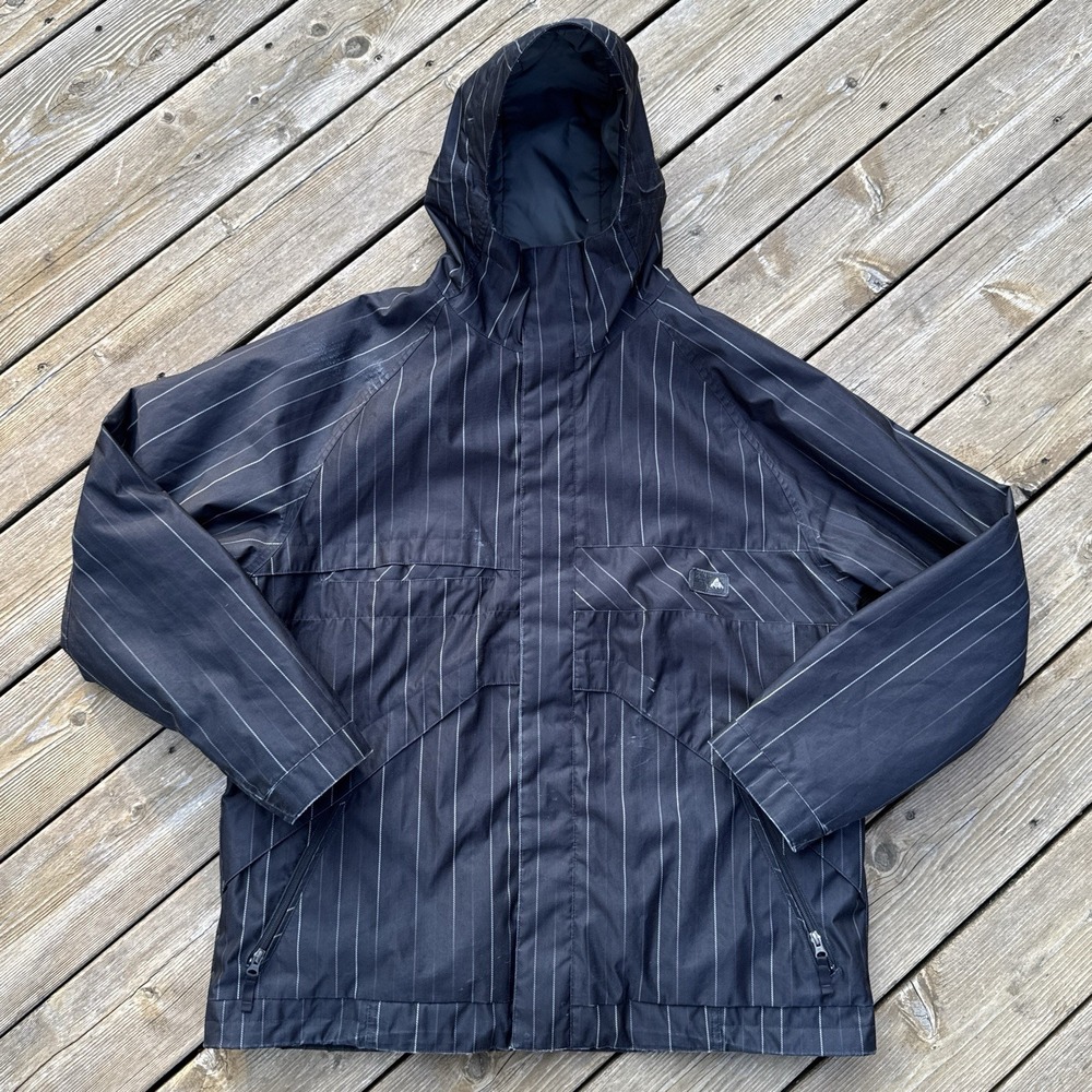 Vintage Y2K Burton Chittagong DryRide Pinstripe Snowboard Jacket XXL